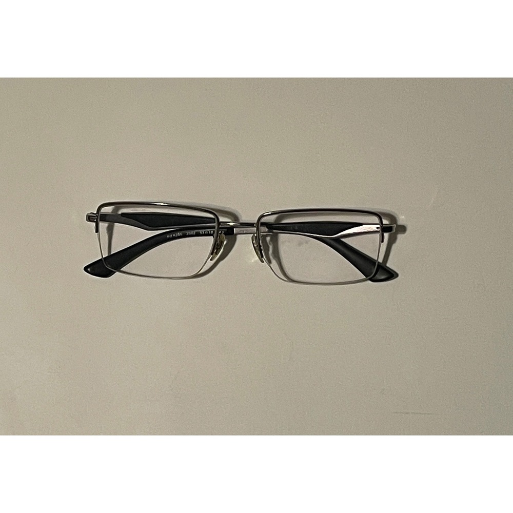 Ray Ban‎ Eyeglasses RB6285 Silver Metal Frame Rectangular Eye Glasses Frame Only
